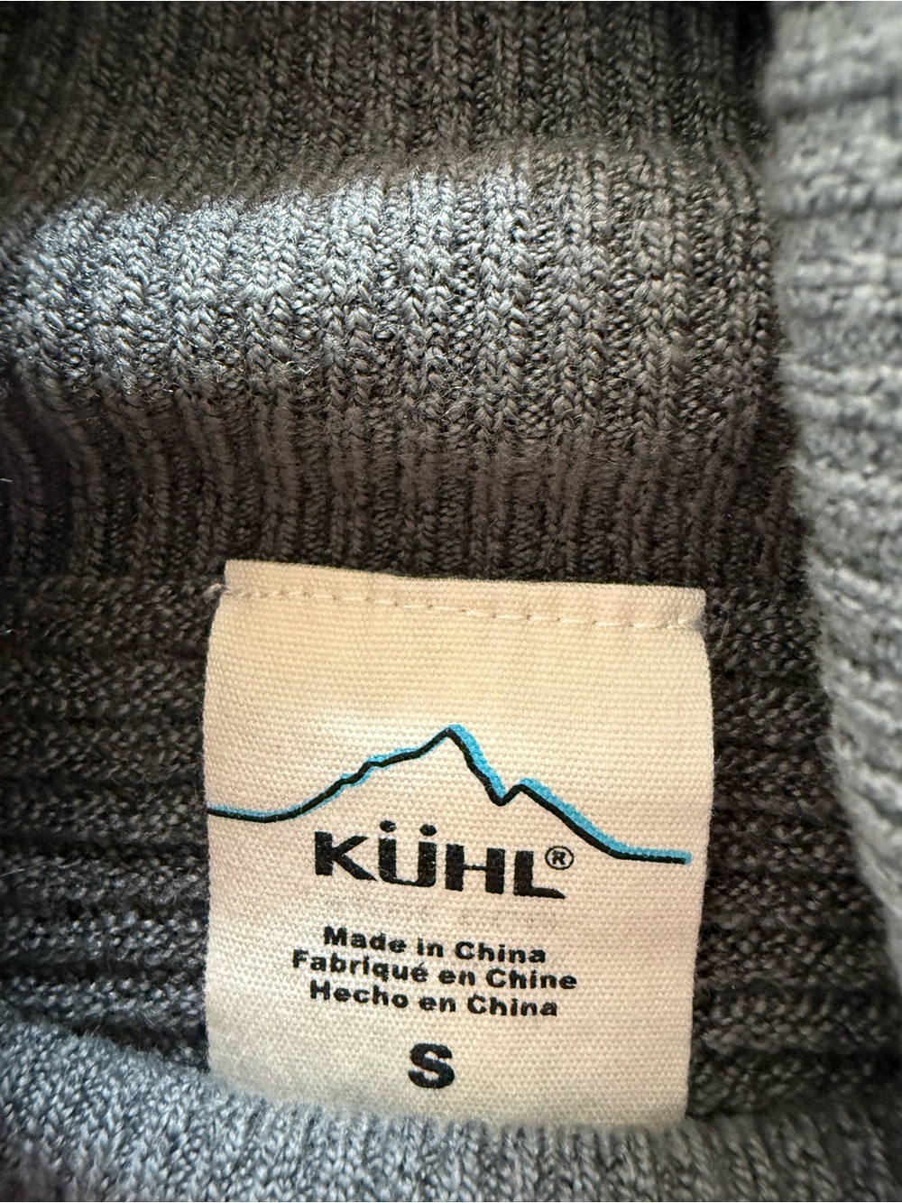 Kuhl Women's Cowl Neck Sweater in Slate Blue Green - Picture 3 of 3
